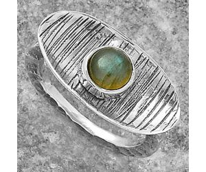 Spectrolite Labradorite - Finland Ring size-7 SDR156701 R-1573, 6x6 mm