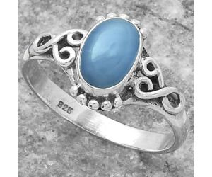 Natural Smithsonite Ring size-8.5 SDR156776 R-1281, 6x8 mm