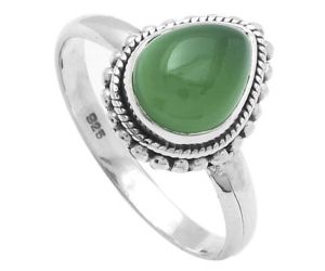 Natural Green Onyx Ring size-8.5 SDR156851 R-1245, 8x10 mm