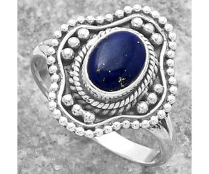Natural Lapis - Afghanistan Ring size-8 SDR157034 R-1529, 6x8 mm