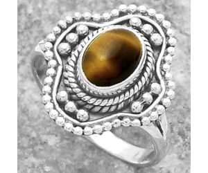 Natural Tiger Eye - Africa Ring size-7 SDR157040 R-1529, 6x8 mm
