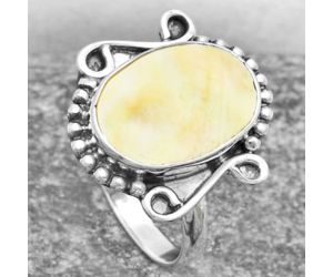 Natural Mother Of Pearl Ring size-7.5 SDR157440 R-1120, 10x14 mm