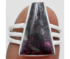 Natural Russian Eudialyte Ring size-7 SDR157513 R-1003, 12x18 mm