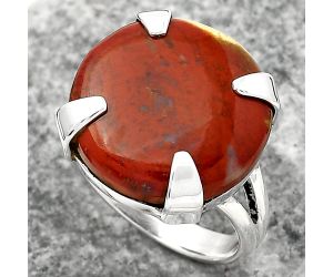 Natural Red Moss Agate Ring size-8 SDR157700 R-1305, 17x17 mm