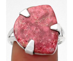 Natural Pink Thulite - Norway Ring size-9 SDR157718 R-1305, 16x18 mm