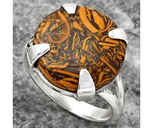 Natural Coquina Fossil Jasper - India Ring size-9 SDR157734 R-1305, 16x16 mm