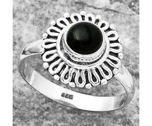 Natural Black Onyx - Brazil Ring size-8 SDR157953 R-1320, 6x6 mm