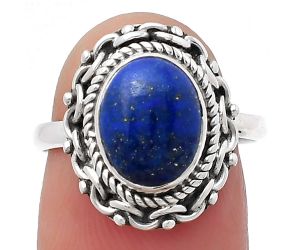 Natural Lapis - Afghanistan Ring size-7 SDR158150 R-1667, 8x10 mm