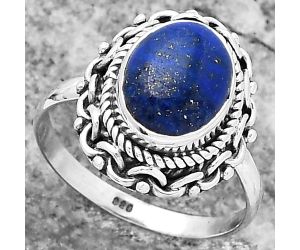 Natural Lapis - Afghanistan Ring size-7 SDR158150 R-1667, 8x10 mm