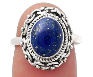 Natural Lapis - Afghanistan Ring size-7 SDR158172 R-1667, 8x10 mm
