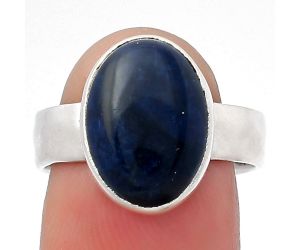 Natural Sodalite Ring size-8 SDR158533 R-1001, 10x14 mm