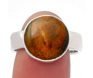 Natural Turkish Rainforest Chrysocolla Ring size-9 SDR158535 R-1001, 13x13 mm
