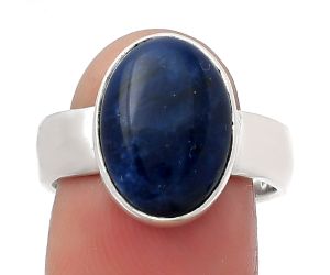 Natural Sodalite Ring size-8 SDR158559 R-1001, 10x14 mm