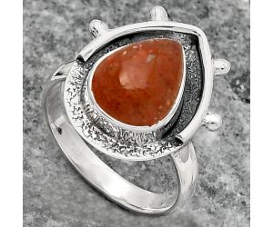 Natural Sunstone - Namibia Ring size-7 SDR158761 R-1513, 9x11 mm