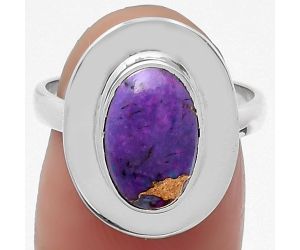 Copper Purple Turquoise - Arizona Ring size-7 SDR159183 R-1082, 7x12 mm