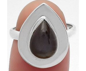 Natural Gray Moonstone Ring size-7 SDR159214 R-1082, 7x11 mm