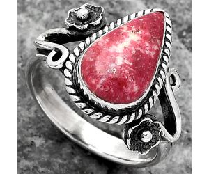 Natural Pink Thulite - Norway Ring size-7.5 SDR159399 R-1345, 8x14 mm