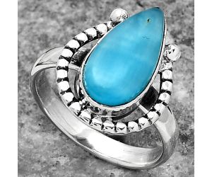 Natural Smithsonite Ring size-7.5 SDR159430 R-1518, 8x15 mm