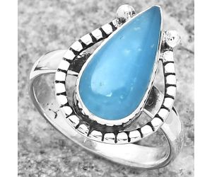 Natural Smithsonite Ring size-7.5 SDR159447 R-1518, 8x16 mm