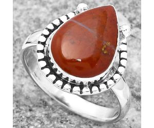 Natural Red Moss Agate Ring size-9.5 SDR159451 R-1518, 11x15 mm
