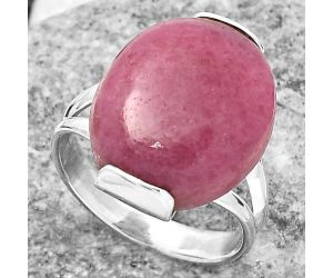 Natural Rhodonite Ring size-8.5 SDR159457 R-1084, 16x18 mm