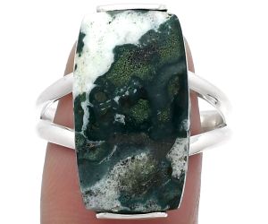 Natural Larsonite Jasper Ring size-9.5 SDR159458 R-1084, 12x21 mm