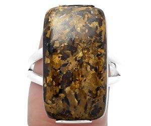 Natural Bronzite Ring size-9 SDR159512 R-1084, 13x24 mm