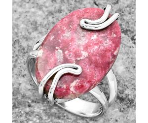 Natural Pink Thulite - Norway Ring size-7 SDR159547 R-1502, 14x22 mm