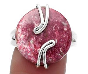 Natural Pink Thulite - Norway Ring size-9 SDR159554 R-1502, 17x17 mm