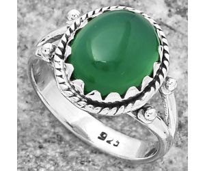 Natural Green Onyx Ring size-8 SDR159569 R-1474, 10x12 mm