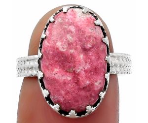 Natural Pink Thulite - Norway Ring size-7.5 SDR159652 R-1075, 11x17 mm