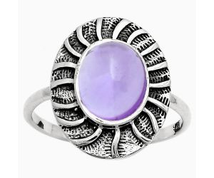 Natural Amethyst Cab - Brazil Ring size-8.5 SDR159776 R-1085, 8x10 mm