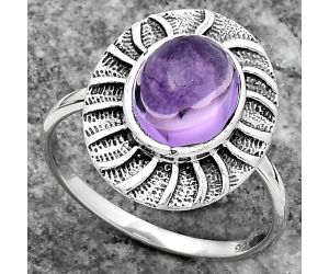 Natural Amethyst Cab - Brazil Ring size-8.5 SDR159790 R-1085, 8x10 mm