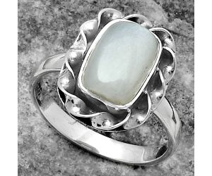 Natural Srilankan Moonstone Ring size-7.5 SDR159834 R-1083, 7x10 mm