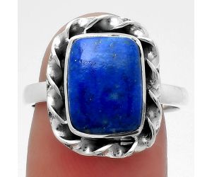 Natural Lapis - Afghanistan Ring size-8 SDR160016 R-1083, 9x12 mm