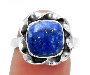 Natural Lapis - Afghanistan Ring size-7.5 SDR160032 R-1083, 10x10 mm