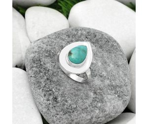 Natural Turquoise Nevada Aztec Mt Ring size-7.5 SDR160139 R-1082, 8x11 mm