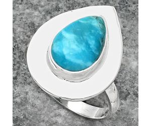 Natural Kingman Turquoise With Pyrite Ring size-8 SDR160229 R-1082, 8x12 mm