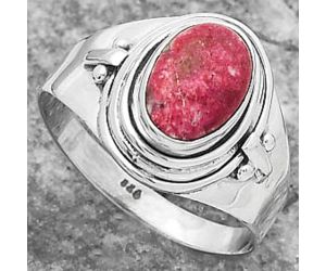 Natural Pink Thulite - Norway Ring size-8 SDR160683 R-1274, 6x9 mm