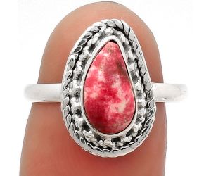 Natural Pink Thulite - Norway Ring size-8 SDR160761 R-1262, 6x11 mm