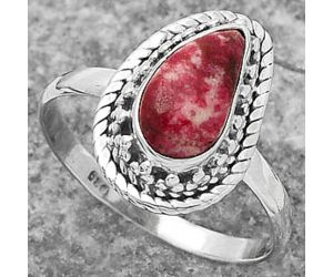 Natural Pink Thulite - Norway Ring size-8 SDR160761 R-1262, 6x11 mm