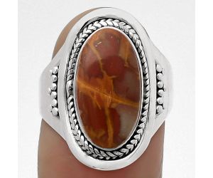 Natural Noreena Jasper Ring size-7.5 SDR160904 R-1278, 8x16 mm