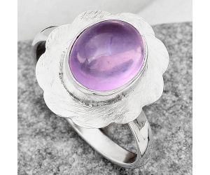 Natural Amethyst Cab - Brazil Ring size-8 SDR160996 R-1087, 8x10 mm