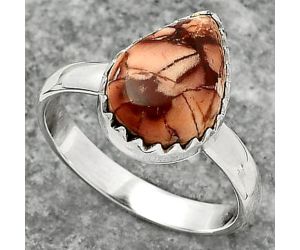Natural Indian Paint Gemstone Ring size-8.5 SDR161527 R-1210, 9x13 mm