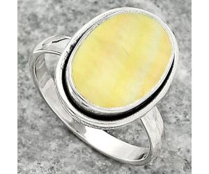 Natural Mother Of Pearl Ring size-7.5 SDR161775 R-1156, 10x14 mm