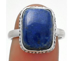 Natural Lapis - Afghanistan Ring size-7.5 SDR161899 R-1191, 10x14 mm