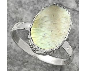 Natural Mother Of Pearl Ring size-7.5 SDR162008 R-1191, 10x14 mm