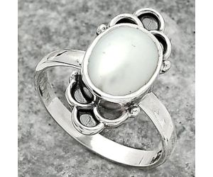 Natural Fresh Water Pearl Ring size-8 SDR162111 R-1104, 8x10 mm