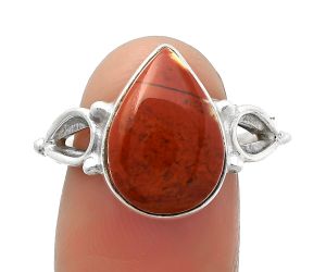Natural Red Moss Agate Ring size-8 SDR162240 R-1224, 11x15 mm