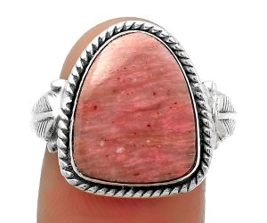 Natural Pink Tulip Quartz Ring size-9.5 SDR162267 R-1403, 12x15 mm